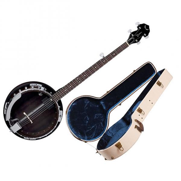 Custom Dean Guitars Backwoods 2 Banjo w/Pickup with GATOR GW-JM Journeyman Series Wood Case #1 image
