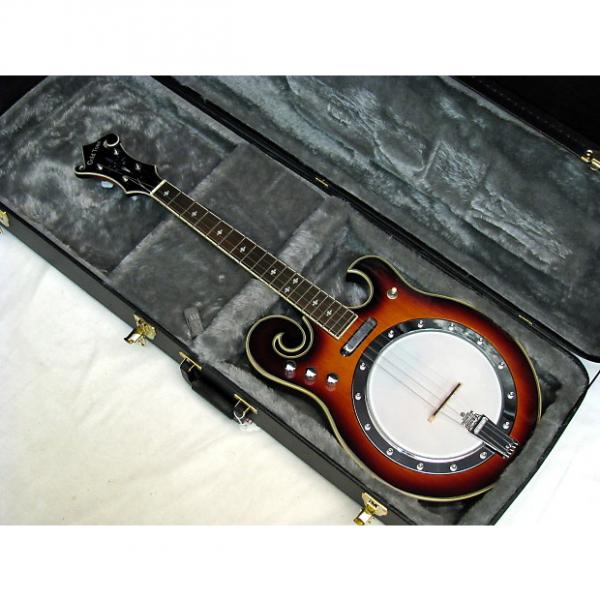 Custom Gold Tone EBM-4 electric 4-string F-style tenor Banjo new w/ Hard Case #1 image
