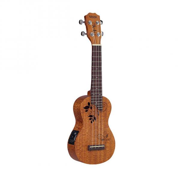 Custom Kahuna Pearl Mahogany Acoustic-Electric Soprano Ukulele #1 image