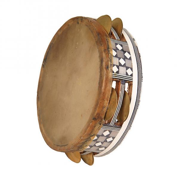 Custom Mid East 6.25&quot; Egyptian Tambourine Mosaic Brass Cymbals #1 image