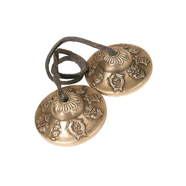 Custom DOBANI 2.50&quot; Timsha Bell Embossed Brass Symbols TSB250 B #1 image