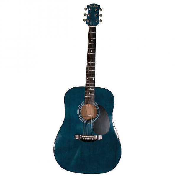 Custom Main Street Main Street Dreadnought Acoustic Guitar - Transparent Blue #1 image