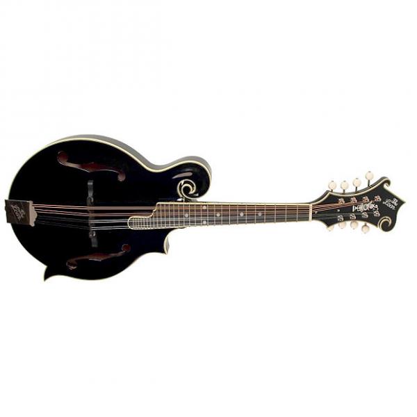Custom The Loar LM-600 BK F Style Professional Series Mandolin Black Free Shipping and Case #1 image