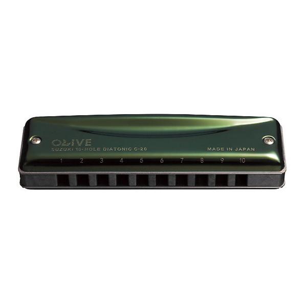Custom Suzuki C20 Olive Harmonica Key of E #1 image