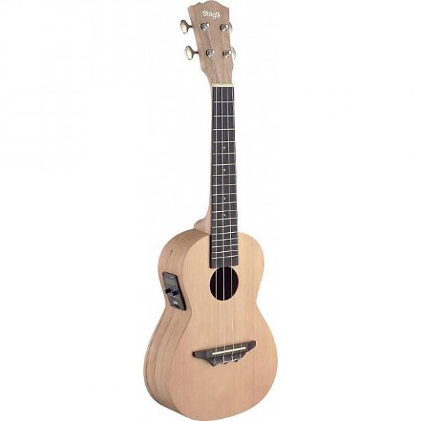 Custom Stagg Soprano Acoustic/Electric Ukulele USX-SPA-SE with solid SpruceTop #1 image
