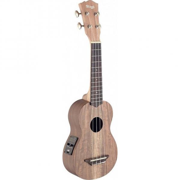 Custom Stagg Concert Acoustic/Electric Ukulele UCX-ACA-SE with solid Acacia Top #1 image
