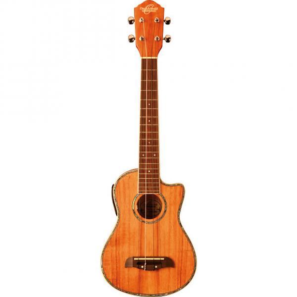 Custom Oscar Schmidt OU5LCE Cutaway Acoustic/Electric Concert Ukulele Hawaiian Koa  Koa #1 image