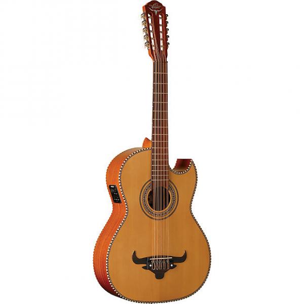 Custom Oscar Schmidt OH42SE Bajo Quinto Latin Guitar Natural with gig bag #1 image