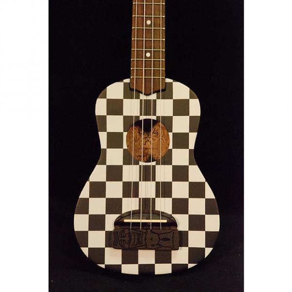 Custom Kohala KT-SCB Soprano Tiki Ukulele - Checkerboard #1 image
