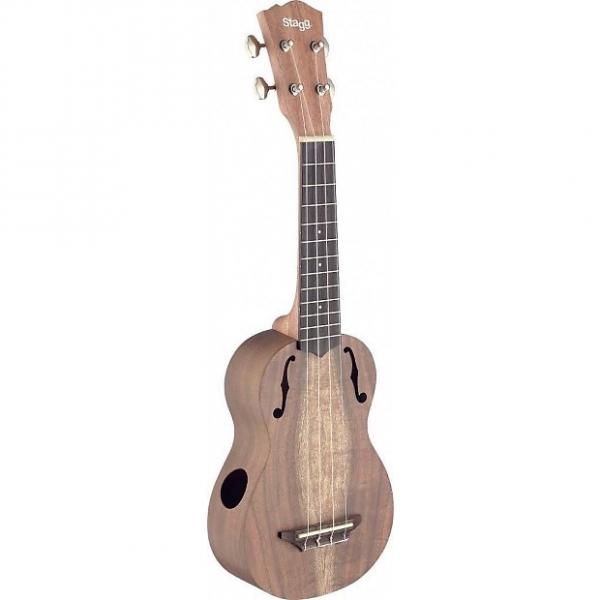 Custom Stagg Concert Ukulele UCX-ACA-S with solid Acacia Top, Back &amp; Sides #1 image
