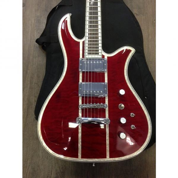 Custom B.C. Rich Classic Deluxe Eagle Electric Guitar (RED) #1 image