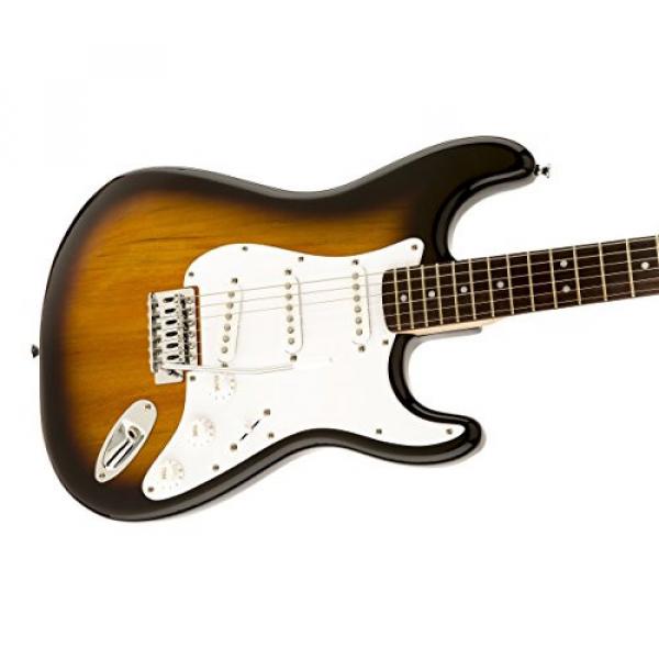 Squier by Fender Bullet Strat Beginner Electric Guitar - Brown Sunburst - Rosewood Fingerboard #4 image