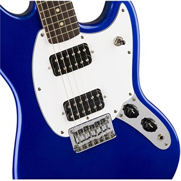 Squier by Fender Bullet Mustang Electric Guitar - HH - Rosewood Fingerboard - Imperial Blue #3 image