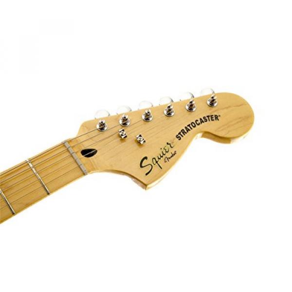 Squier by Fender Vintage Modified 70's Stratocaster Electric Guitar - Black - Maple Fingerboard #6 image