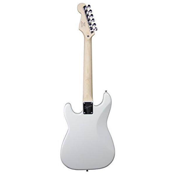 Squier by Fender Mini Strat Electric Guitar Bundle with Amplifier, Cable, Tuner, Strap, Picks, Austin Bazaar Instructional DVD, and Polishing Cloth - Arctic White #4 image