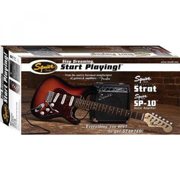 Squier Stop Dreaming Start Playing SE Special with Squier SP-10 Amp - Black #1 image