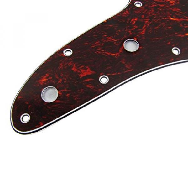 IKN Red Tortoise 4Ply Guitar Pickguard Scratch Plate for American Fender Style Vintage JM Guitar, with Screws #4 image