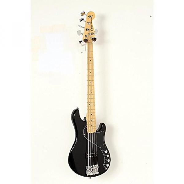 Squier Deluxe Dimension Bass V Maple Fingerboard Five-String Electric Bass Guitar Level 2 Black 190839061973 #1 image