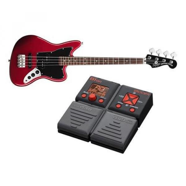 Squire Vintage Jaguar Special Bass Guitar - With Zoom B1on Bass Multi-Effects Processor Pedal #1 image