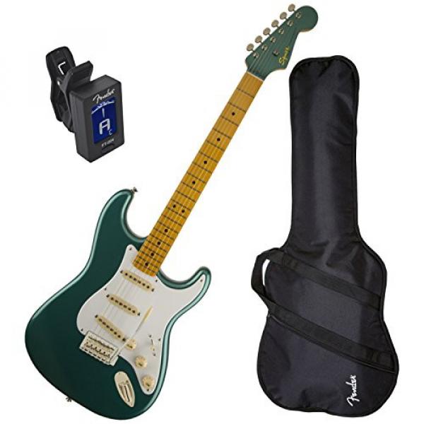 Squier Classic Vibe Strat 50's Sherwood Green Metallic w/ Fender Gig Bag and Tuner #1 image