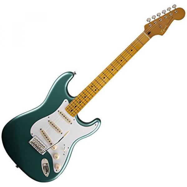 Squier Classic Vibe Strat 50's Sherwood Green Metallic w/ Fender Gig Bag and Tuner #2 image