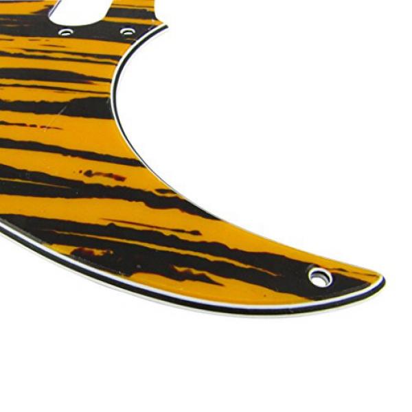 IKN HSS 3Ply Pick Guard Scratch Plate w/Screws for Squier Style Guitar,Tawny Stripe #3 image