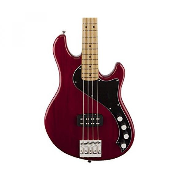 Fender Squier Deluxe Dimension Bass IV Maple Fingerboard Crimson Red Transparent #2 image