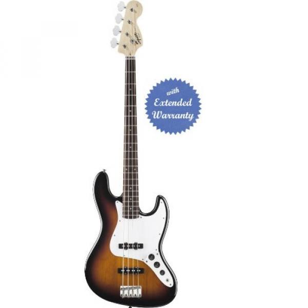Squier by Fender Affinity Jazz Electric Bass Guitar, Rosewood Fretboard with Gear Guardian Extended Warranty - Brown Sunburst #1 image