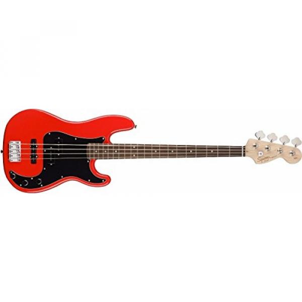 Fender Squier AFFINITY SERIES PRECISION BASS Race Red w/Tuner &amp; More #2 image