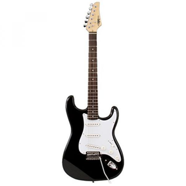 Legacy Solid Body Electric Guitar, Black #1 image