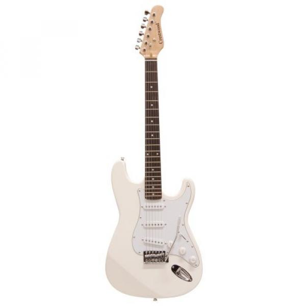 Crestwood ST920WH Solid Body Electric Guitar, Whisper White #1 image