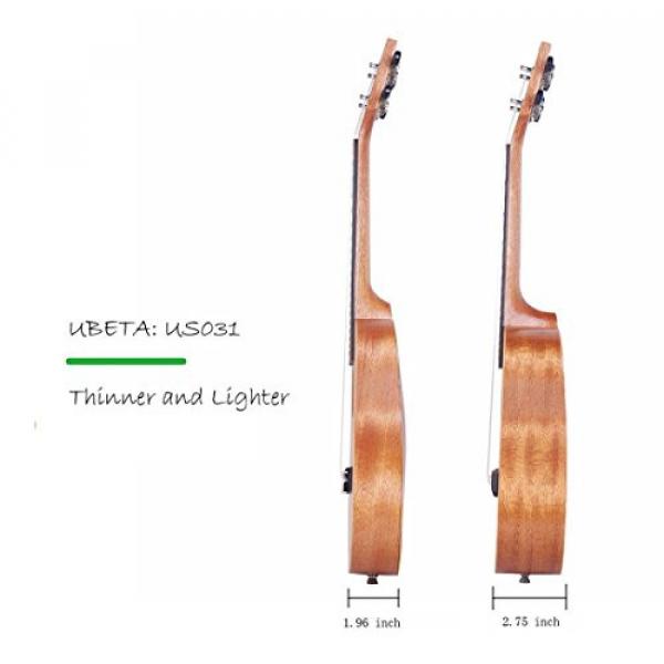 UBETA US-031 Soprano Ukulele Mahogany (5 in 1)Kit: Gig bag, clip-on tuner, picks and straps #5 image