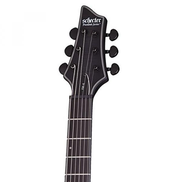 Schecter 243 Artist Series Keith Merrow KM-6 Burst Satin Solid-Body Electric Guitar, Trans Black #2 image