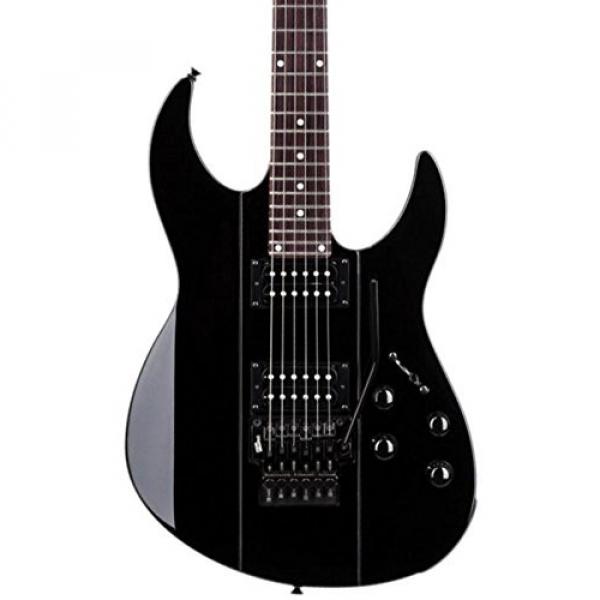 Line 6 JTV-89F-B Solid Body Electric Guitar with Mahogany Body, Rosewood FB and Floyd Rose Tremolo - Black #1 image