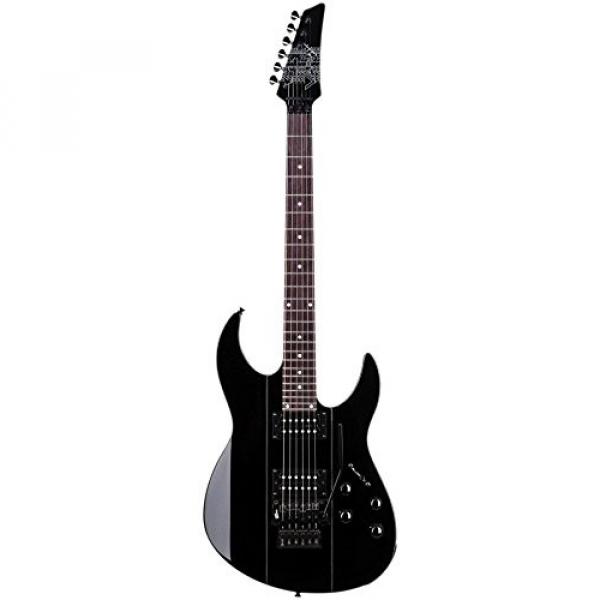 Line 6 JTV-89F-B Solid Body Electric Guitar with Mahogany Body, Rosewood FB and Floyd Rose Tremolo - Black #3 image