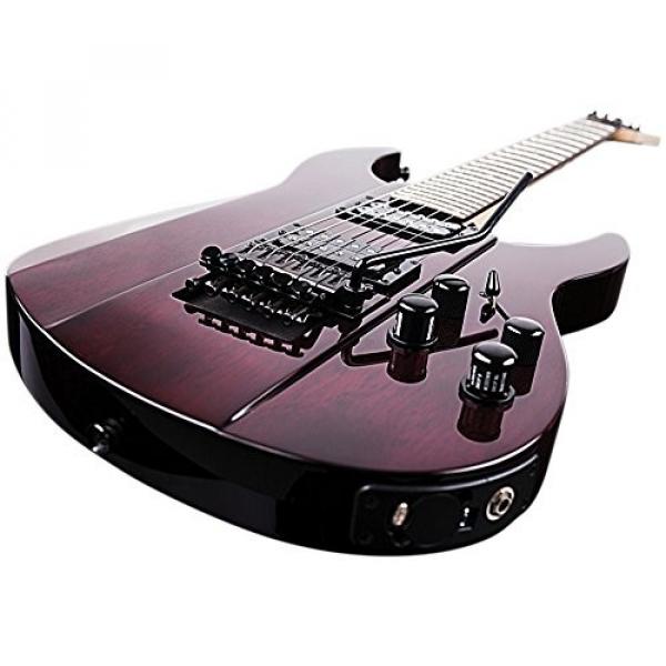 Line 6 JTV-89F-B Solid Body Electric Guitar with Mahogany Body, Rosewood FB and Floyd Rose Tremolo - Black #4 image
