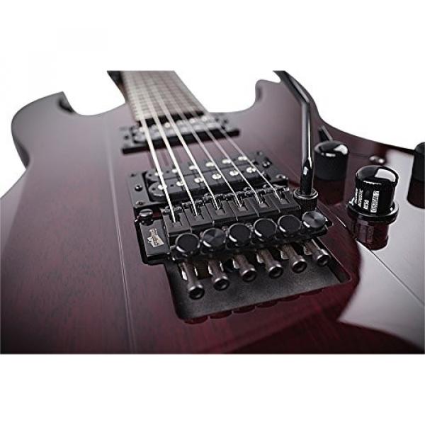 Line 6 JTV-89F-B Solid Body Electric Guitar with Mahogany Body, Rosewood FB and Floyd Rose Tremolo - Black #5 image