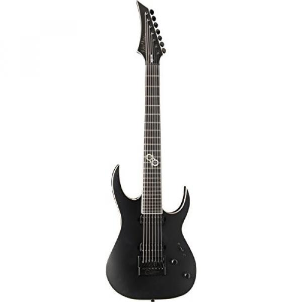 Washburn PX-SOLAR17DLXC Ola Englund Signature Series 7-String Solid-Body Electric Guitar, Carbon Black Matte Finish #1 image