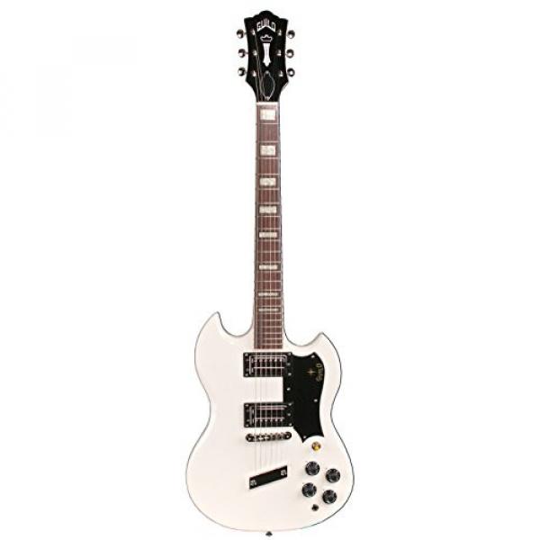 Guild S-100 Polara Solid Body Electric Guitar with Case (White) #1 image