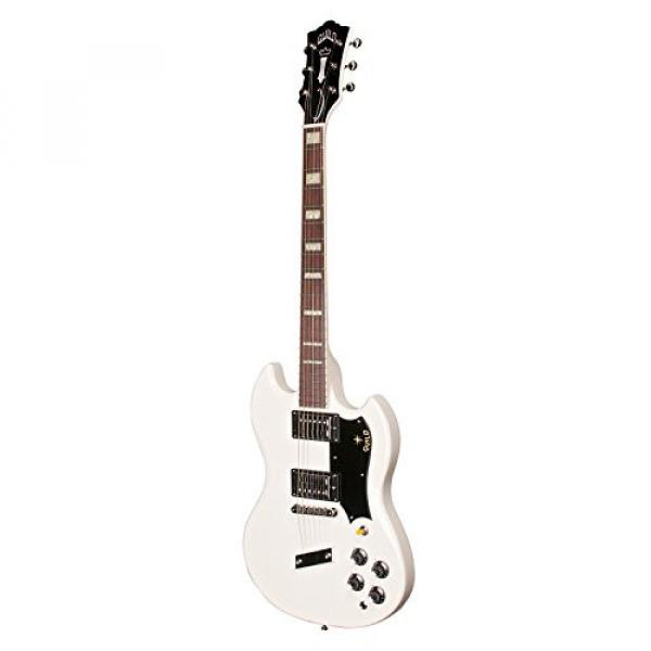 Guild S-100 Polara Solid Body Electric Guitar with Case (White) #2 image
