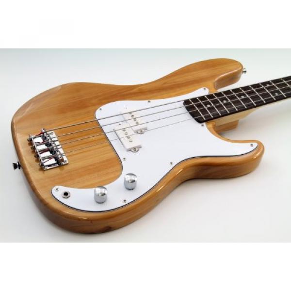 Legacy Solid-Body Electric Bass Guitar, Natural #3 image