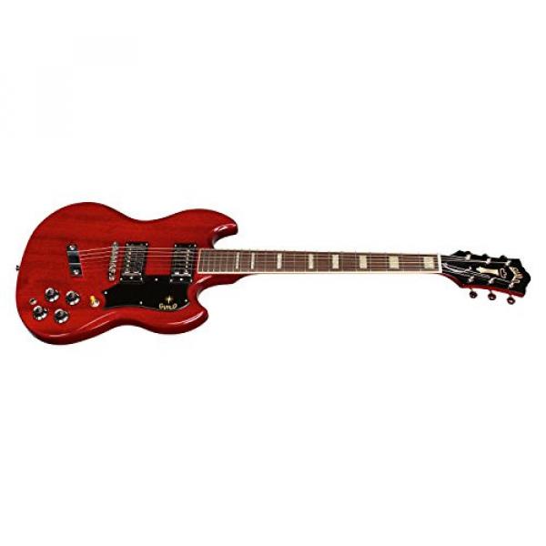 Guild '16 S-100 Polara Solid Body Electric Guitar with Deluxe Gig Bag (Cherry Red) #2 image
