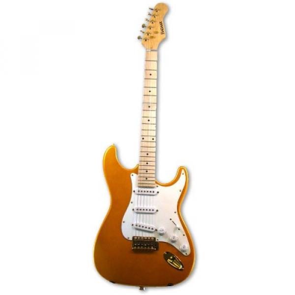 Bad Aax SST13 Solid-Body Electric Guitar, Gold #1 image