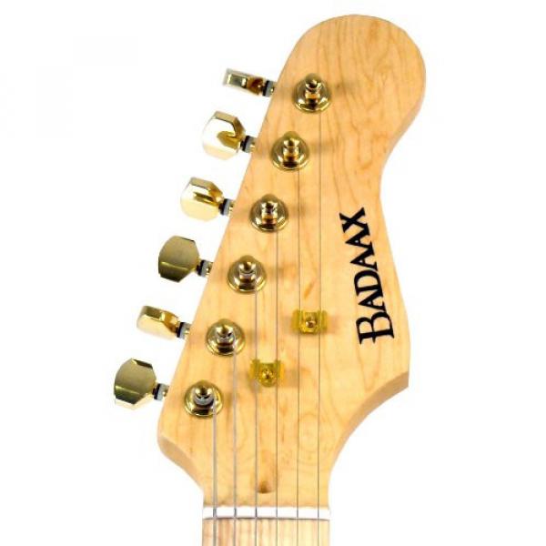 Bad Aax SST13 Solid-Body Electric Guitar, Gold #2 image