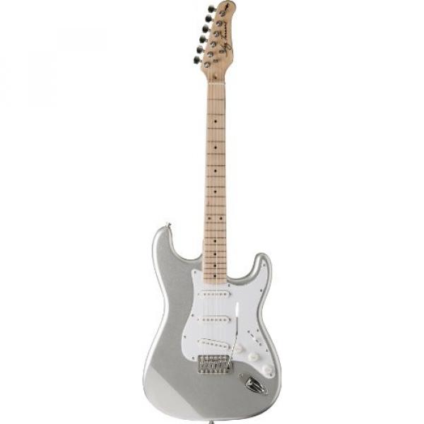 Jay Turser JT-300M-CRS Solid-Body Electric Guitars, Chrome Silver #1 image