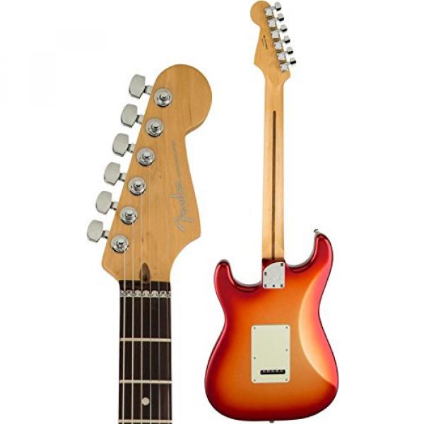 Fender American Deluxe Stratocaster HSS Shawbucker Solid-Body Electric Guitar, Sunset Metallic #4 image