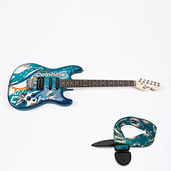 Miami Dolphins NFL &quot;Northender&quot; Electric Guitar with Strap #1 image