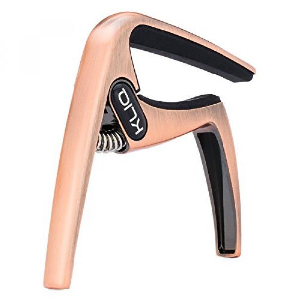 KLIQ K-PO Guitar Capo for 6 String Acoustic and Electric Guitars - Trigger Style for a Quick Change, Brushed Bronze #5 image