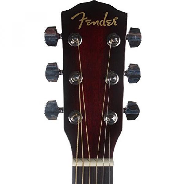 Fender Factory Special Run CD-60CE Acoustic-Electric Guitar with Case - Red Burst #4 image
