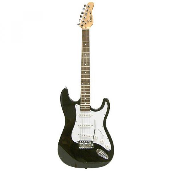 Crestwood ST920LHBK Solid Body Electric Guitar, Left Handed , Black #1 image